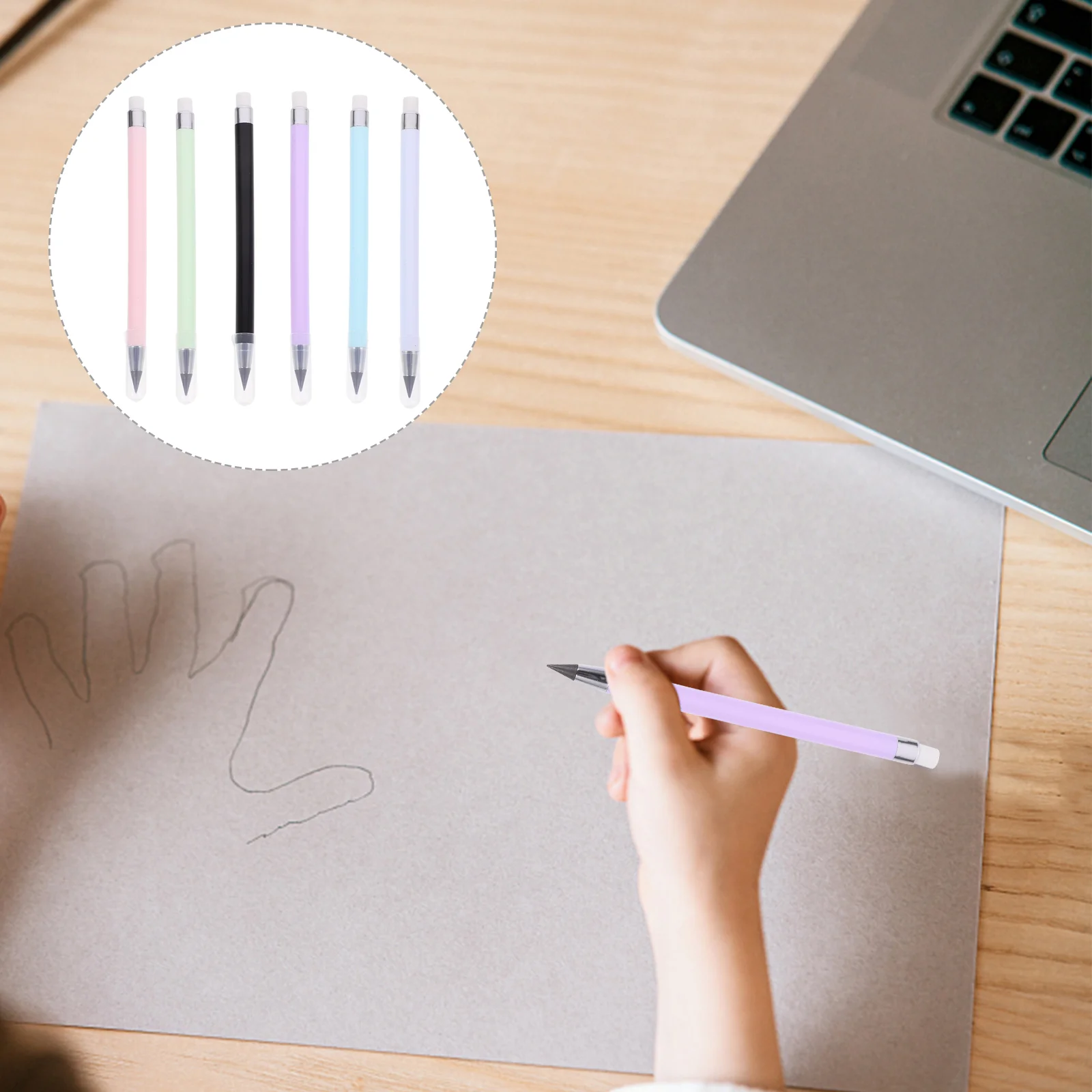 Eternal Pencil No Sharpening Pencils Fun for Teens Drafting Everlasting Infinite Inkless