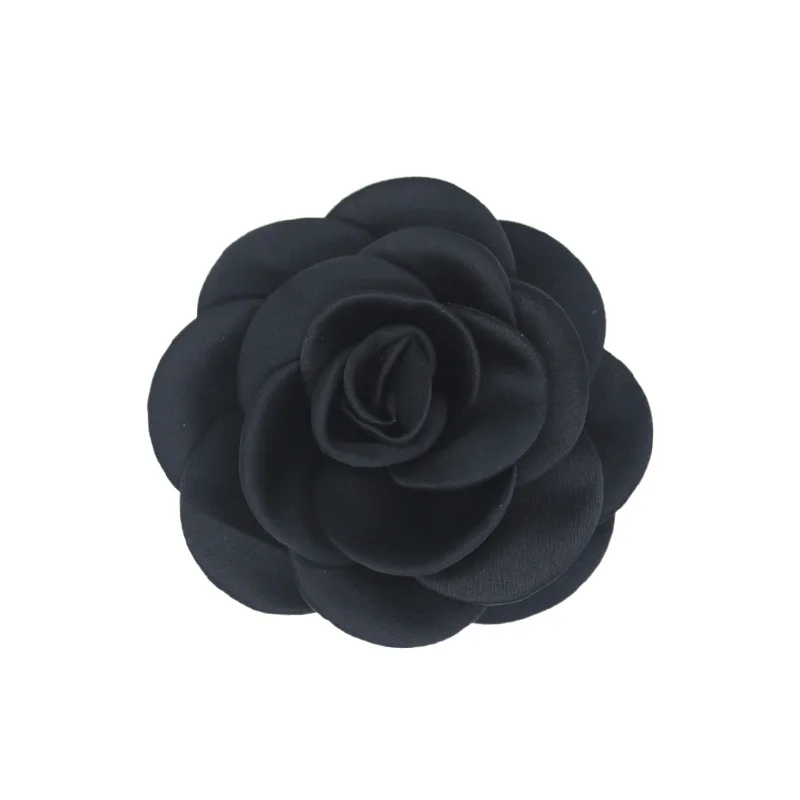 Koreanische Stoff Blume Broschen für Frauen Handgemachte Kamelie Corsage Anstecknadeln Strickjacke Zubehör Hochzeit Schmuck – Detail 2
