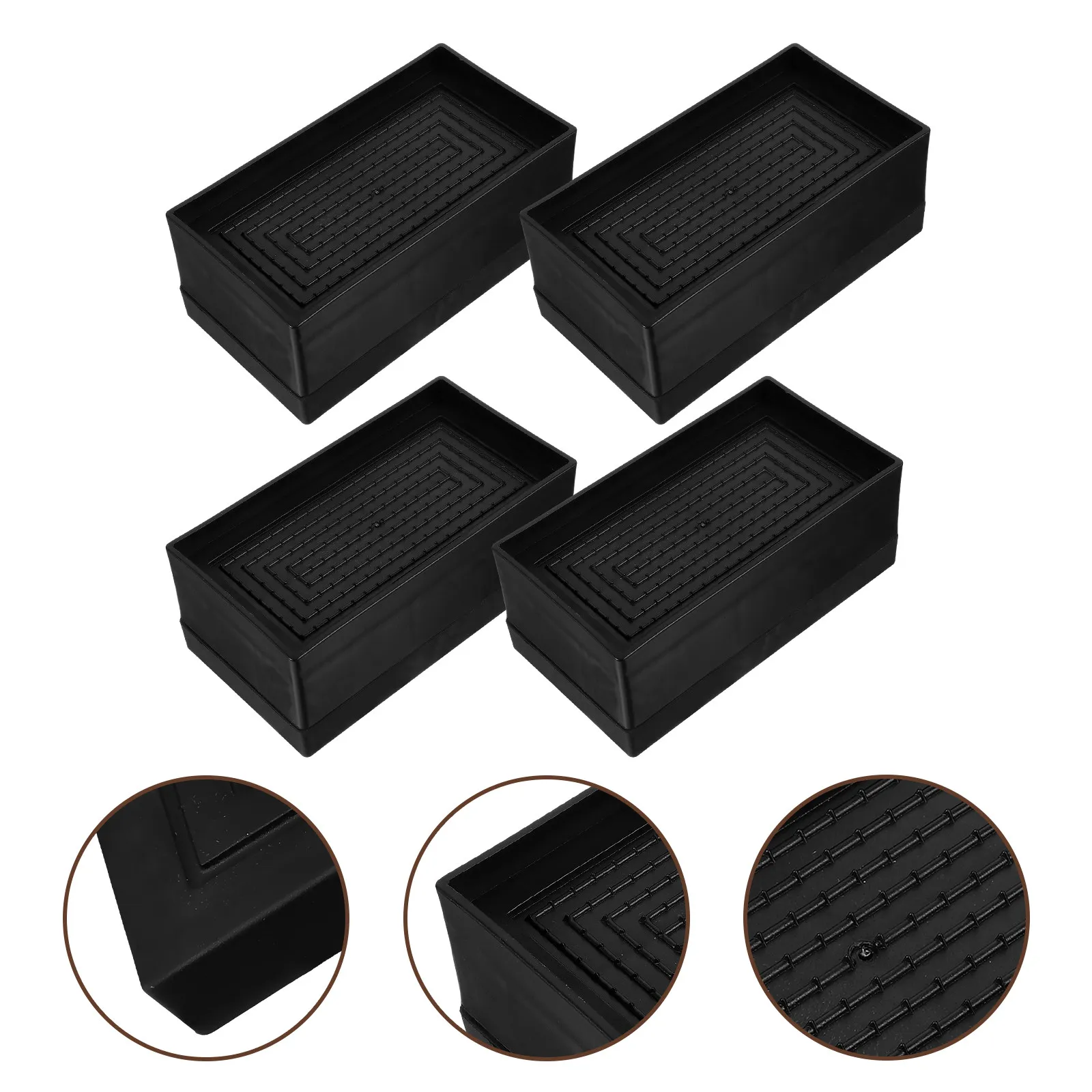 

Комплект из 4 накладок для мебели из ТПУ, нескользящие, увеличивающие высоту, для ножек кроватей, стульев, столов, диванов, кушеток, защита для ножек мебели