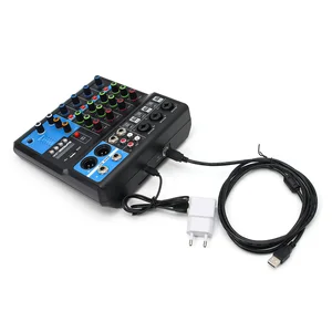 Professional Sound Card Mixing Console Mixer, Audio, DJ, Live Streaming, HD A4, A5, 4, 5 channel 12 Main DJ Controller Sales - №4