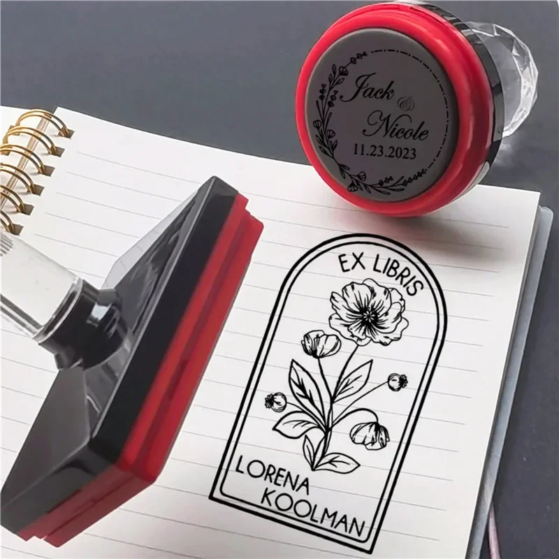 Personalized Logo Self inking Stamp Customized Photosensitive ink Stamp Your design picture