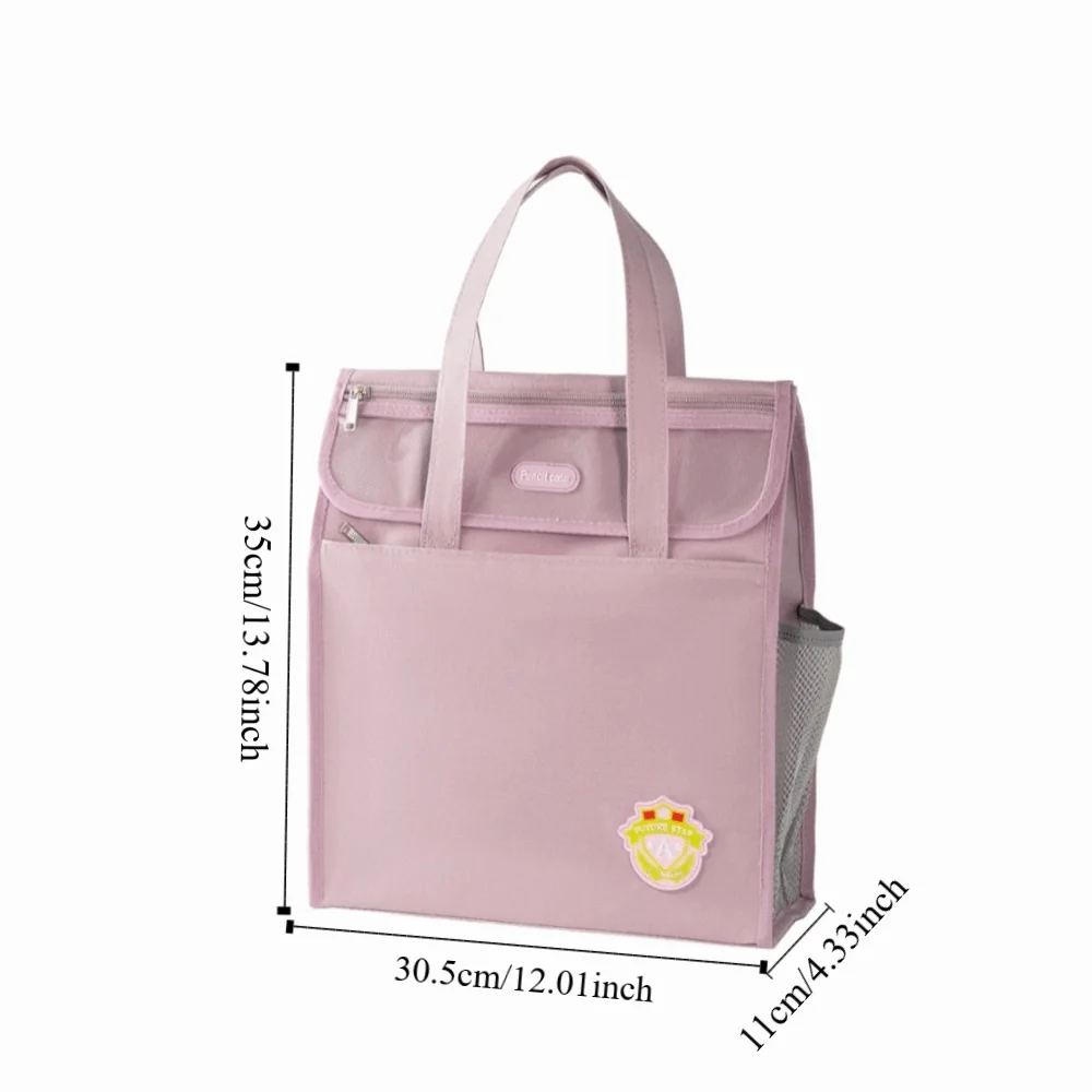 Lekkie torby z tkaniny Oxford, pojemne torby płócienne w jednolitym kolorze, torby wielokrotnego użytku na artykuły szkolne, torby na ramię dla uczniów na książki.