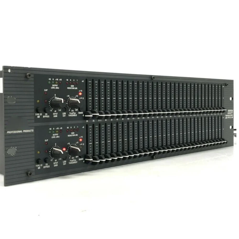 Dbx2231 2231 Dual Channel 31 Band Dj Equipment Graphic Equalizer 2231 Audio Equalizer for Karaoke and Sound Peormance