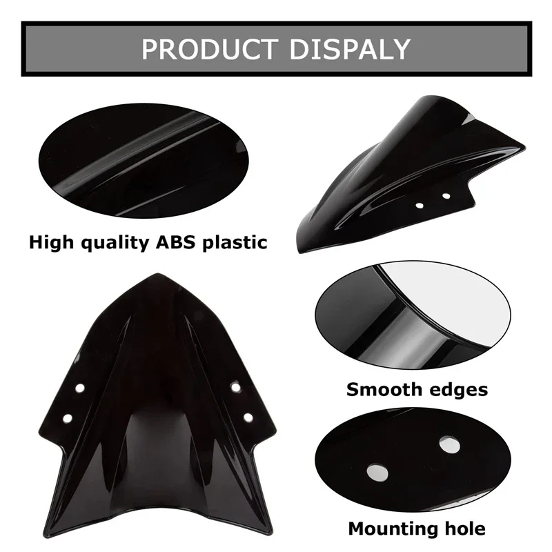 Windscreen Windshield Fairing Double Bubble Wind Deflector Screen Accessories For Kawasaki Ninja 300 EX300R EX300 2013-2017