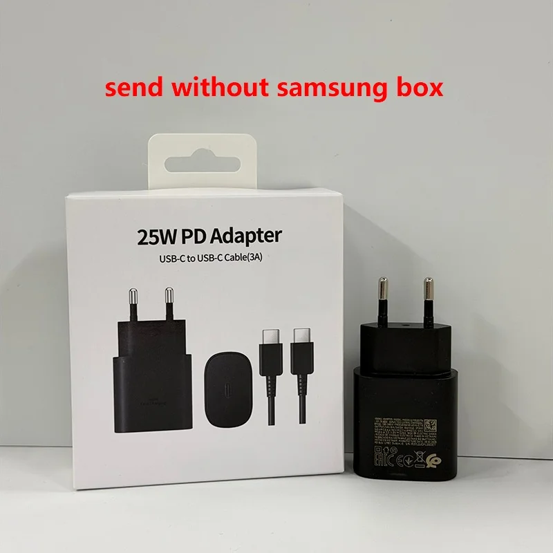 For Samsung Charger 25W Type C Fast Charge Charger 1M 1.5M 2M Cable for Galaxy S26 S25 S24 S23 S22 S21 Z Flip 8 A56 A36 A17 A35