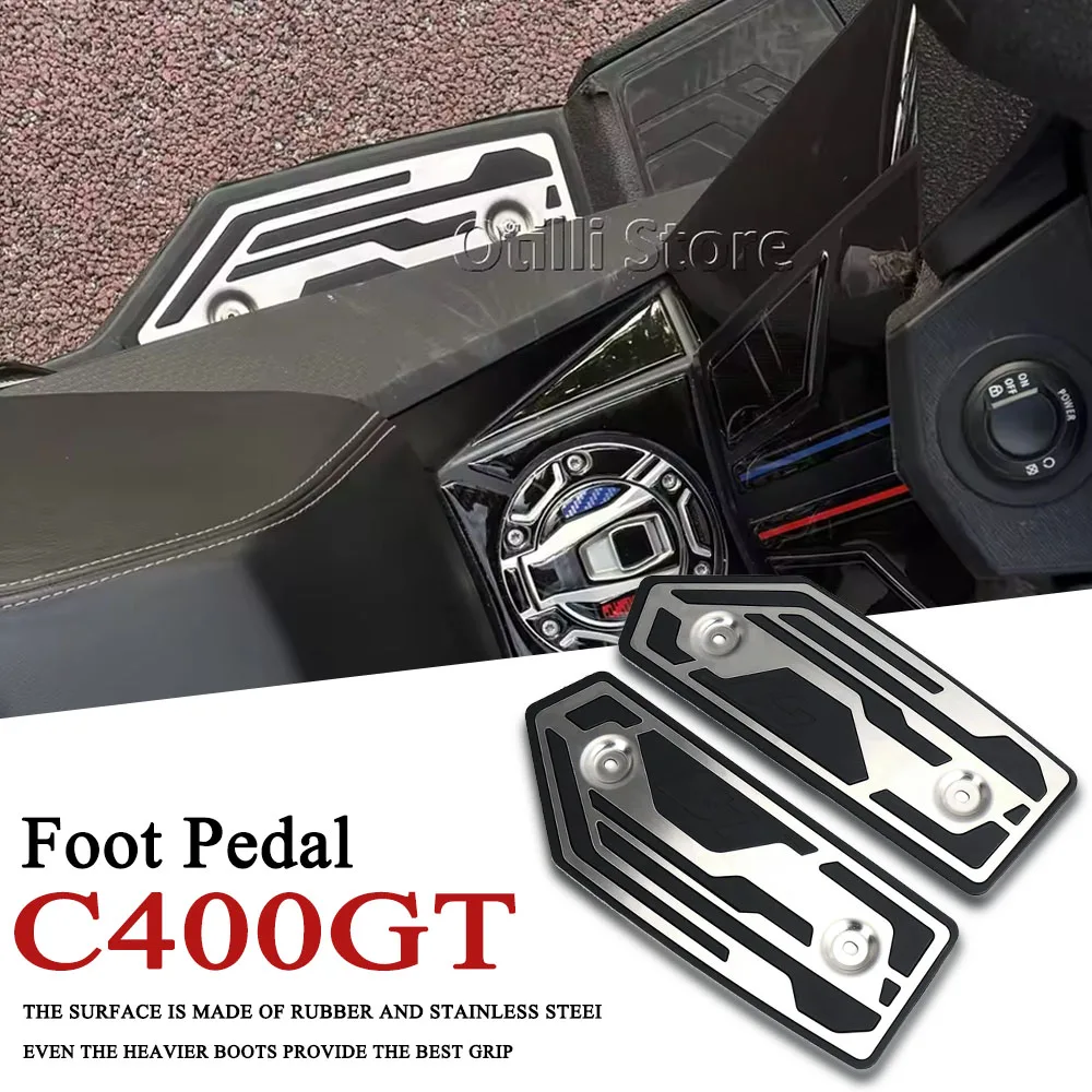 

Motorcycle Foot Pegs Pedal Kits Footboard Step For BMW C400GT C 400 GT C 400GT 2025 Foot Rests Metal Footboard Kits