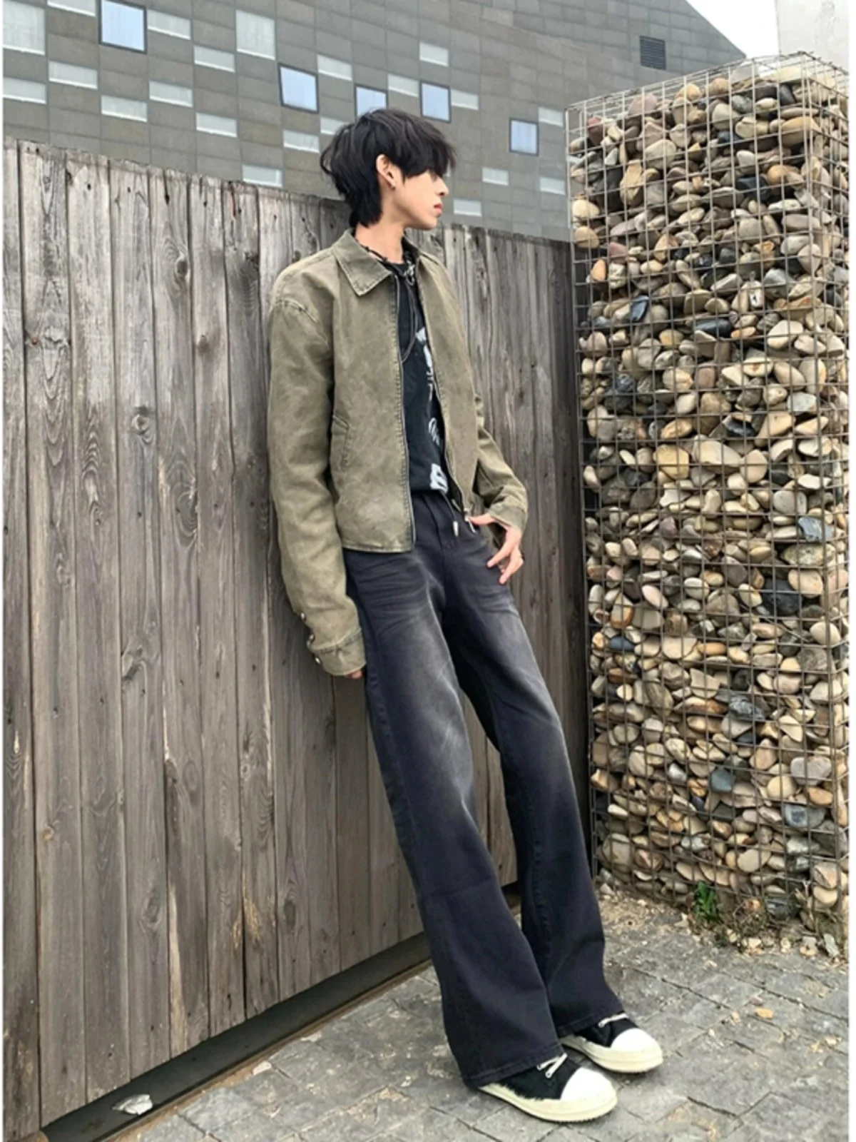 

Современные мужские джинсы Slim Fit прямого кроя в американском стиле, повседневные, из мягкого денима, молодежные, весна-осень