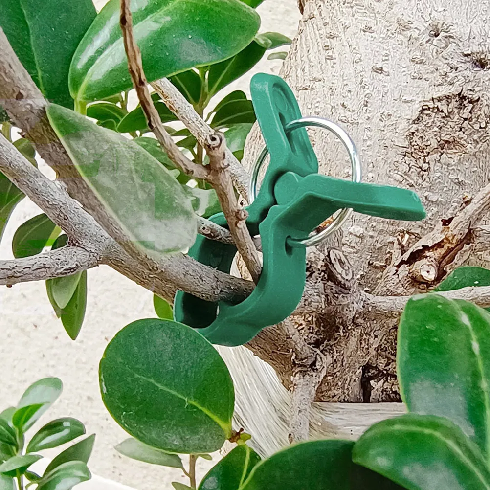 

60Pcs Garden Plant Clips Plastic Plant Support Clips for Tomatoes Grapes Watermelons Climbing Vines Trellis Stakes String Fixing