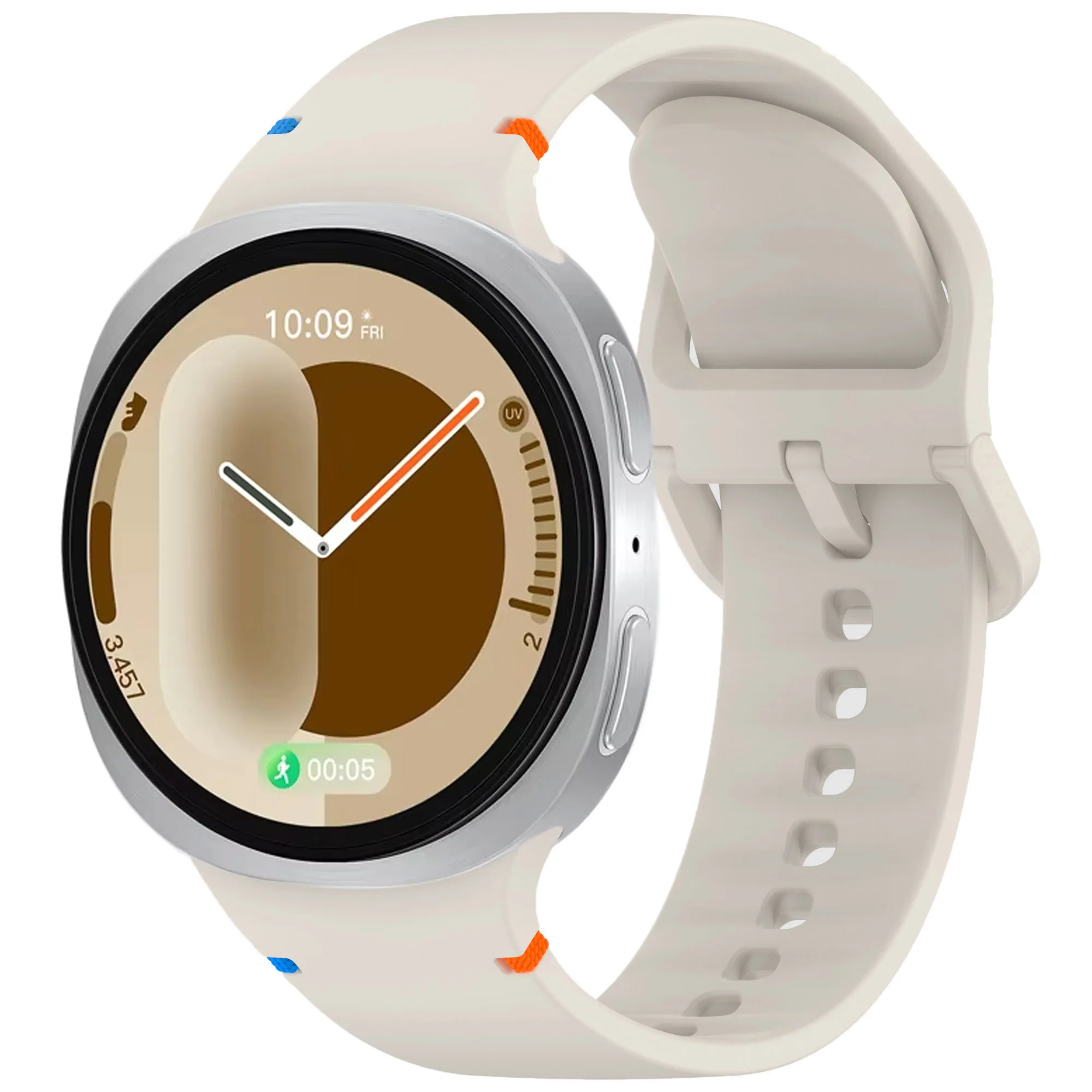 Official Silicone Watchband For Samsung Galaxy Watch 8 40mm 44mm 1:1 Sports Bracelet Wristband Galaxy Watch 8 Classic 46mm Belt