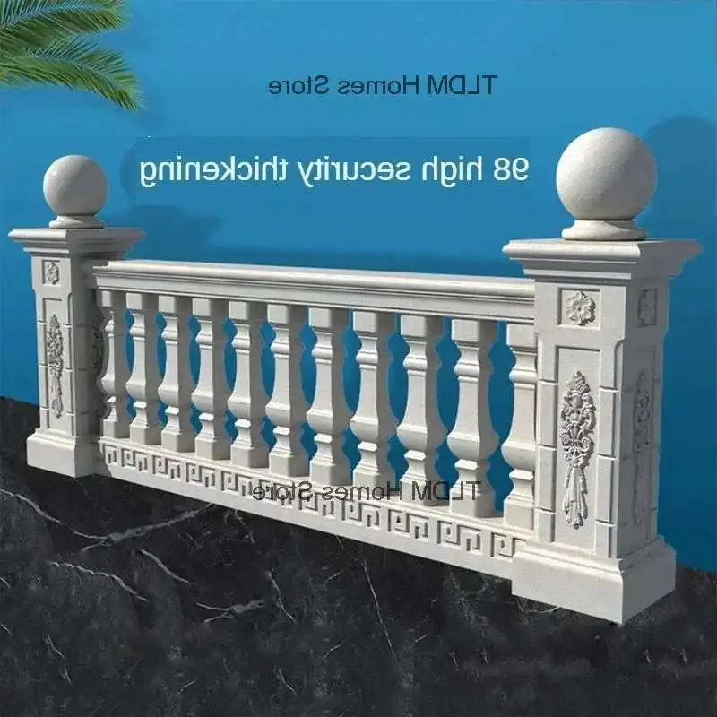 Thickened PP Roman Column Mold for Home Balcony Cast-in-place Square Cement Column Railing Mold Villa Garden Building Fencing