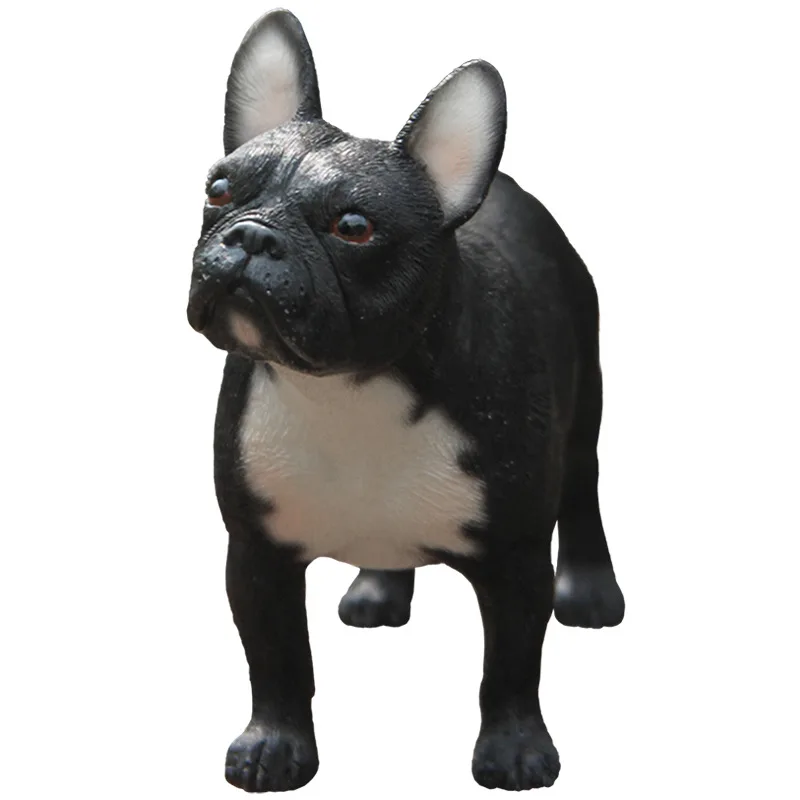 Model play simulation French dog model French Bulldog car ornament French bull figure doll