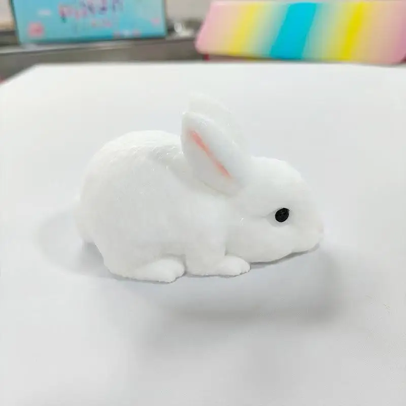 White Rabbit Squeeze Toy Slow Rebound Soft Stress Relief Fidget Toy 1/5Pcs for Kids Adults Home Office Anxiety Relief