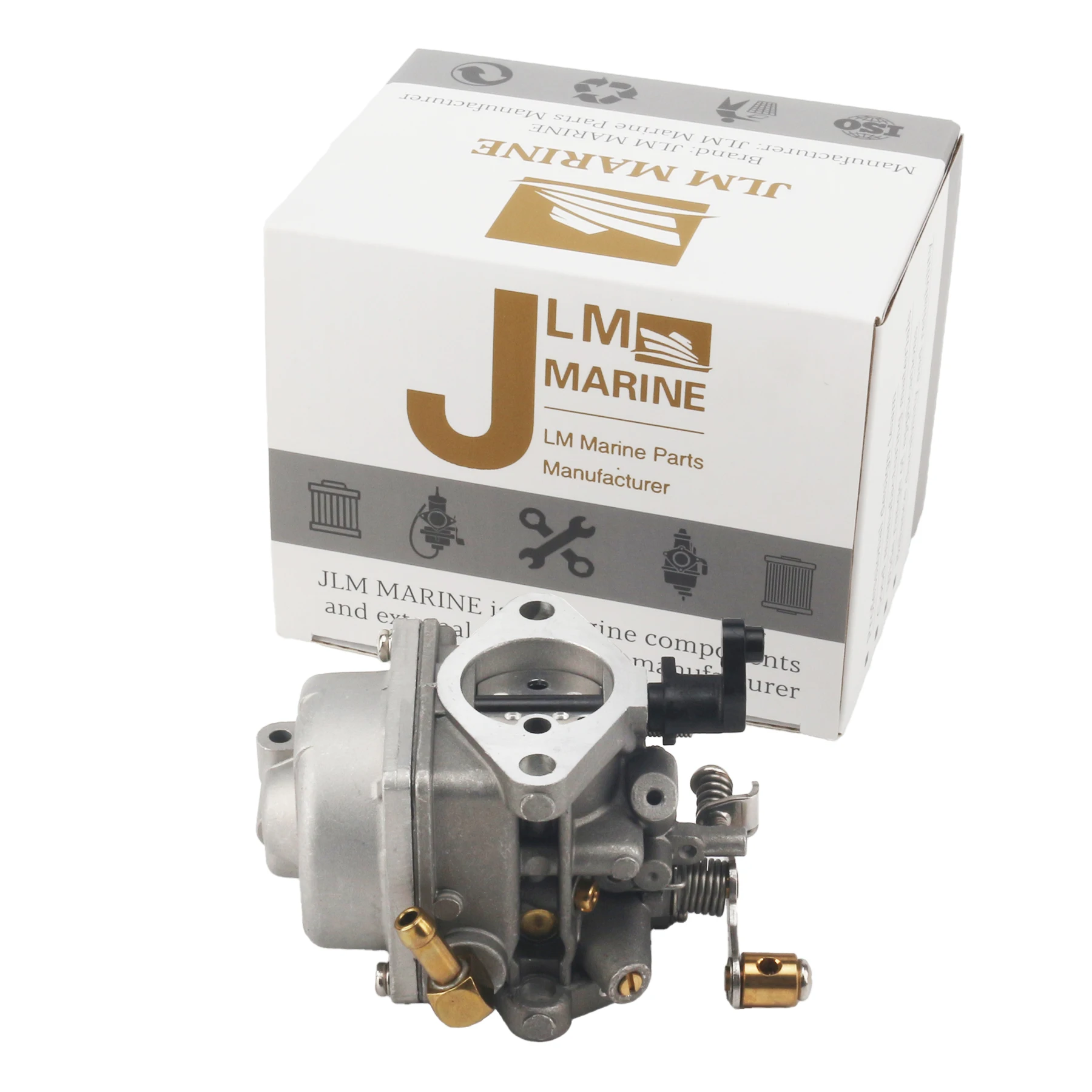 JLM Marine Outboard Carb Carburetor for Yamaha 6 HP F6 4 Stroke Boat Motor 6BX-14301-11 6BX-14301-10 6BX143011100