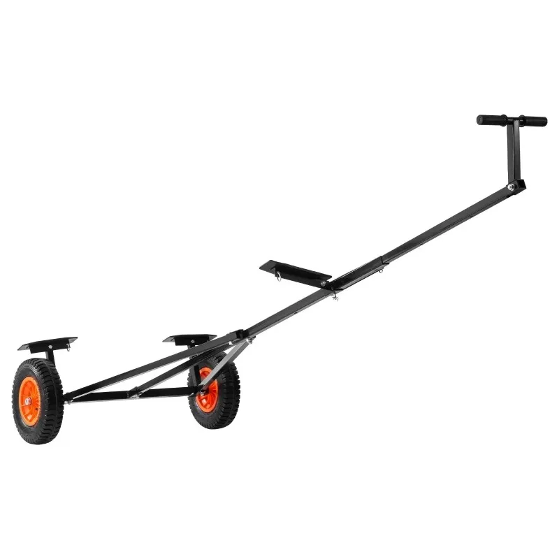Boat Trailer Dolly, 420lbs Load Capacity, Carbon Steel Trailer Mover with Adjustable Length, for Moving Kayak Motorboat Fishing