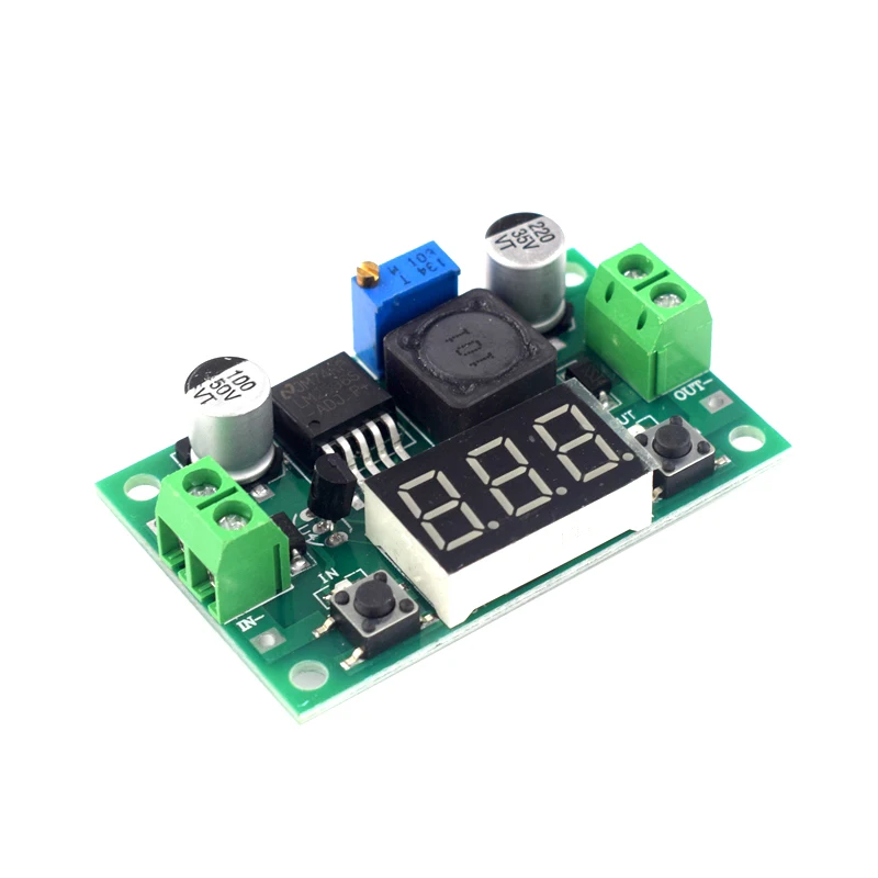 LM2596S DC-DC محول فرق الجهد لتقوم بها بنفسك 4-40 فولت إلى 1.25-37 فولت تنحى منظم وحدة الطاقة فولت استقرار مع شاشة LED الفولتميتر