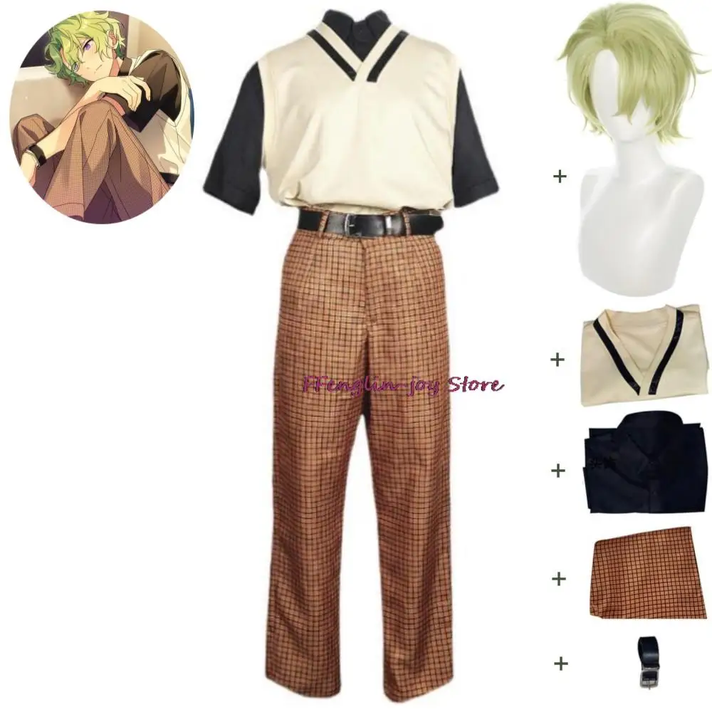 Traje de Cosplay de Anime para hombre y mujer, conjunto de Juego de Estrellas Eden Tomoe Hiyori, peluca, chaleco, pantalones, ropa diaria para Halloween