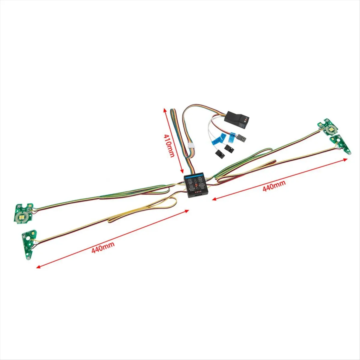 goodidea LED Light System Front & Rear Lamp Group for Traxxas TRX4 TRX-4 1/10 RC Crawler Car Turn Signals Brake Lights