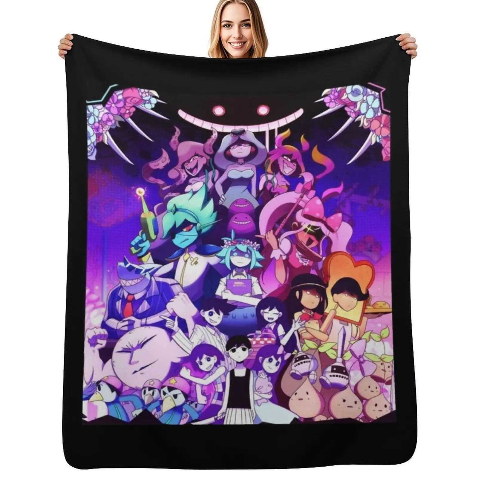 

omori Throw Blanket Warm Napping Blanket for Office Couch Bed