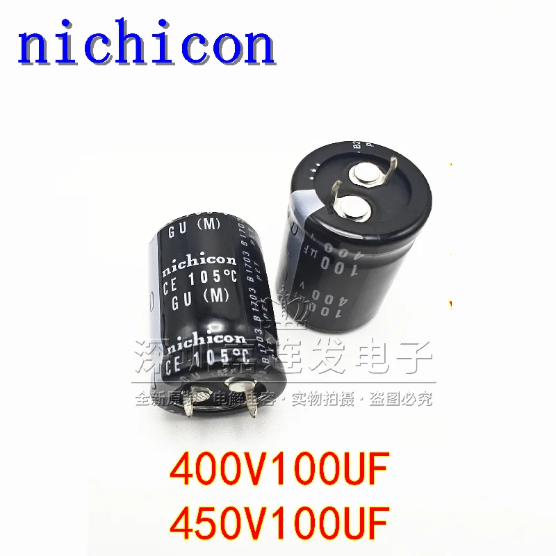 

10 шт. импортных электролитических конденсаторов Nichicon 400V100UF, 450V100UF, совершенно новые, 25*40 мм.
