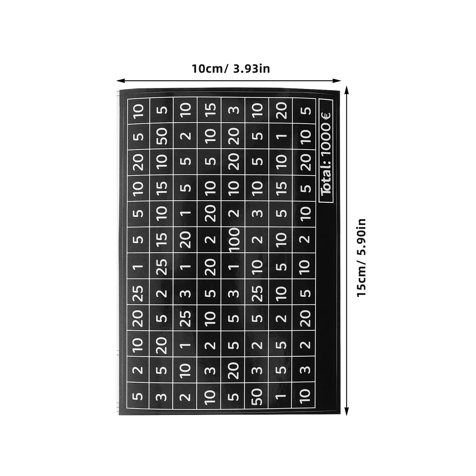 50 Pcs Counting Money Jar Stickers Coin Bank Savings Tracker Money-saving Challenge Charts Budgeting
