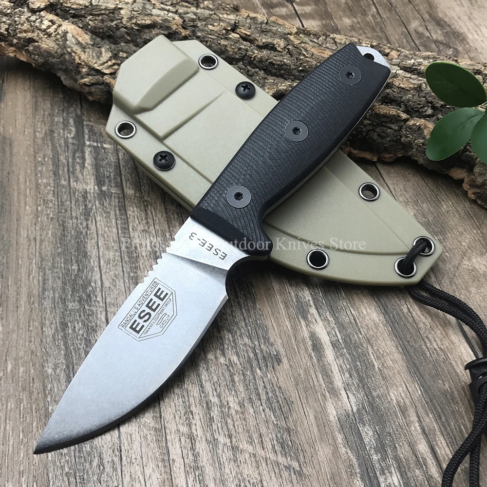 

Нож Kydex в футляре, тактический резец для охоты и активного отдыха, прямой Острый Мульти Карманный, для выживания, рукоятка G10