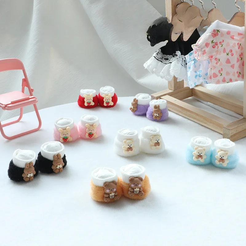 Dolls Accessories Small Shoes Cloth Shoes Multiple Colors Cotton Doll Clothes Exquisite Kawaii Brithday Gift for Best Friend