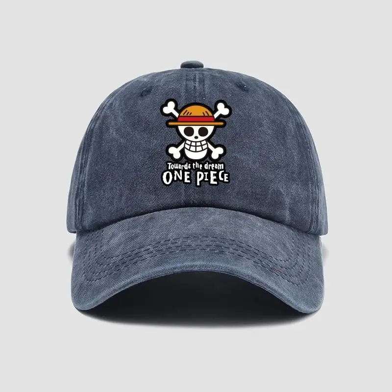 One Piece anime peripheral cartoon baseball caps for men and women outdoor sun protection casual duck tongue sun hat wholesale