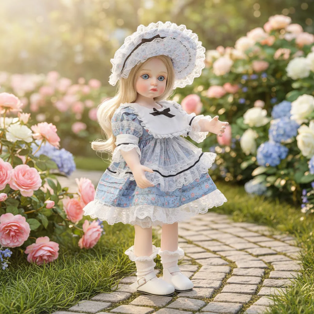 

Cloveray 18 Inch Full Body Vinyl Realistic Vinyl Doll Super Kawaii Vinyl Doll Modern Lolita Style Doll High Quality Toy Kid Gift