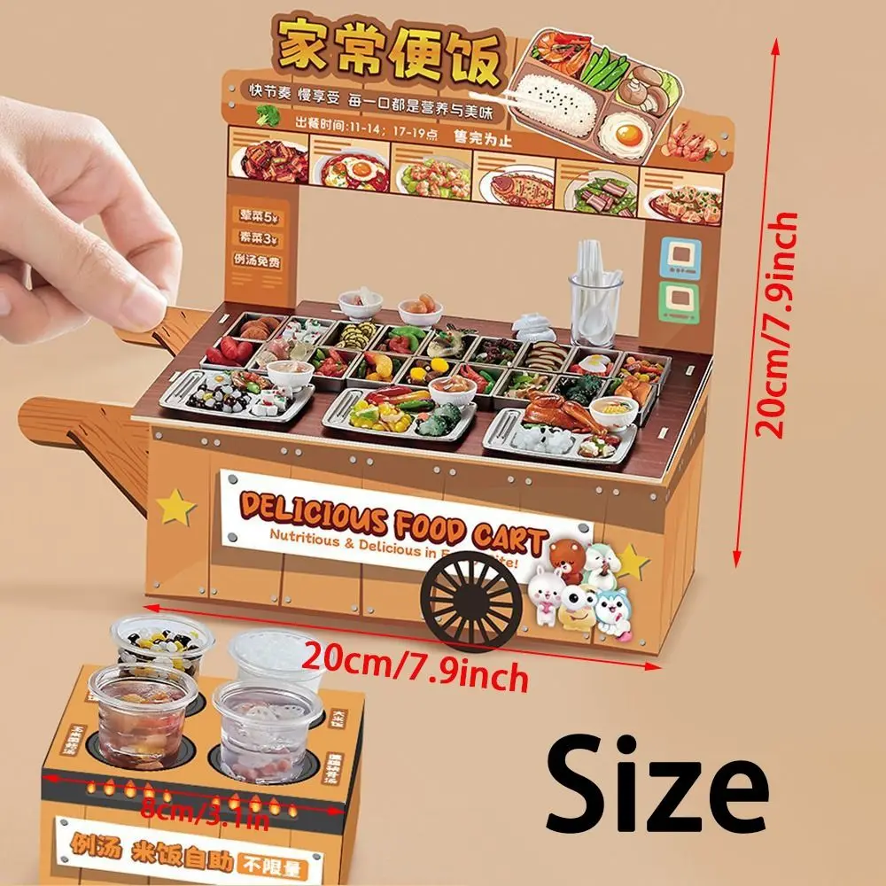 3D Fantasiespel Keukenspeelgoed Creatief DIY Mini Fastfood Model Speelgoed Grappig Rollenspel Simulatie Voedsel Speelgoed Peuters Meisjes Jongens