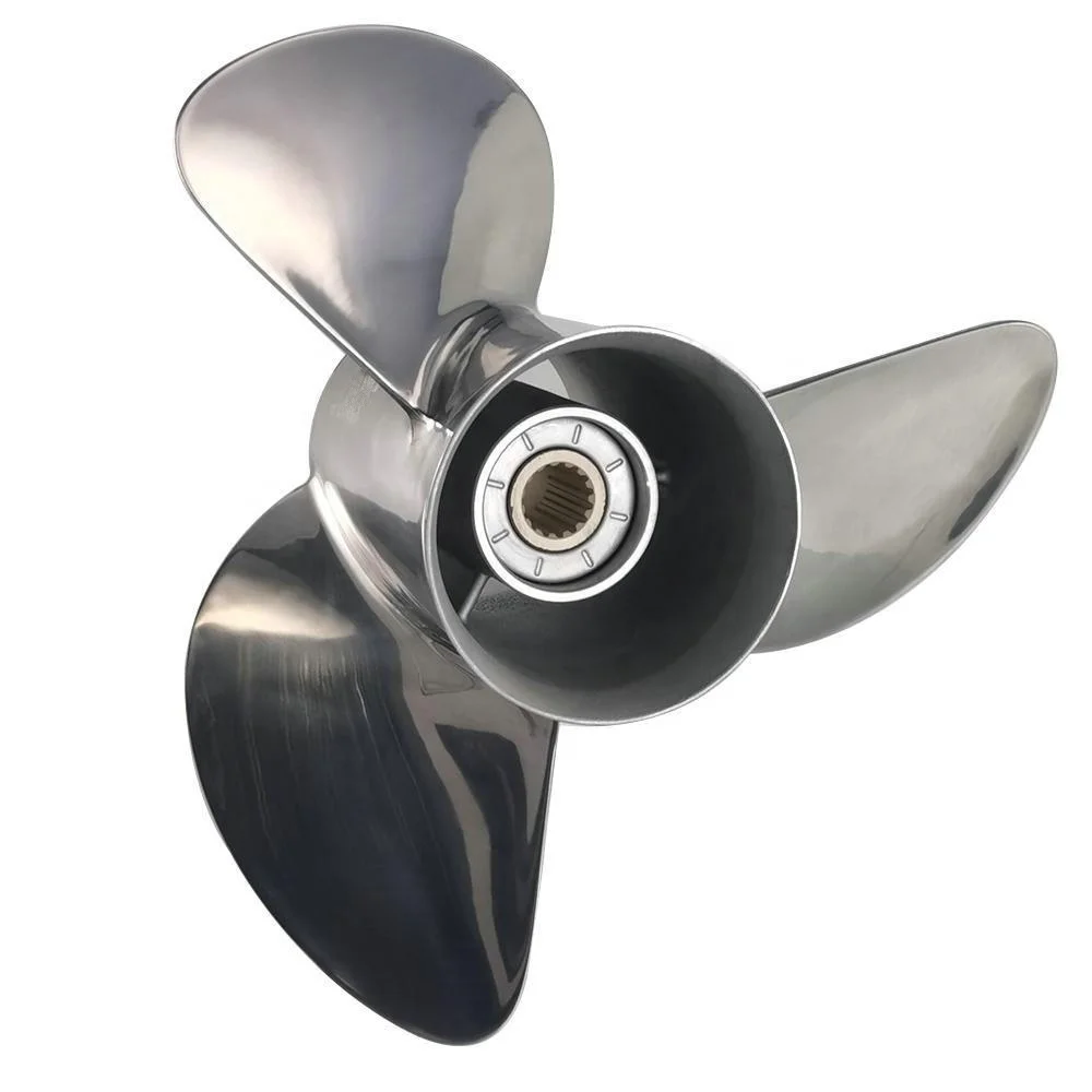 15 Spline Tooth 13 3/4X17 13 3/4X19 13 3/4X21 Stainless Steel Propeller for Yamaha Outboard Motos 150-300HP