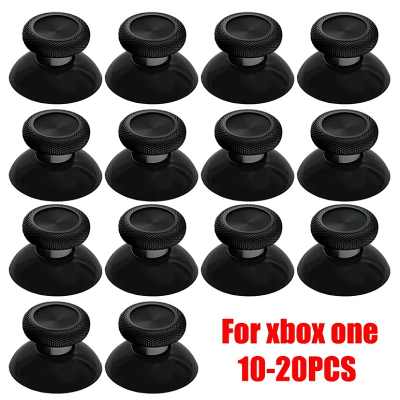 10/20PCS Replacement Analog Thumbstick Thumb Stick for Xbox One Controller Black Silicone Thumbstick Grips Caps Set for Xbox One