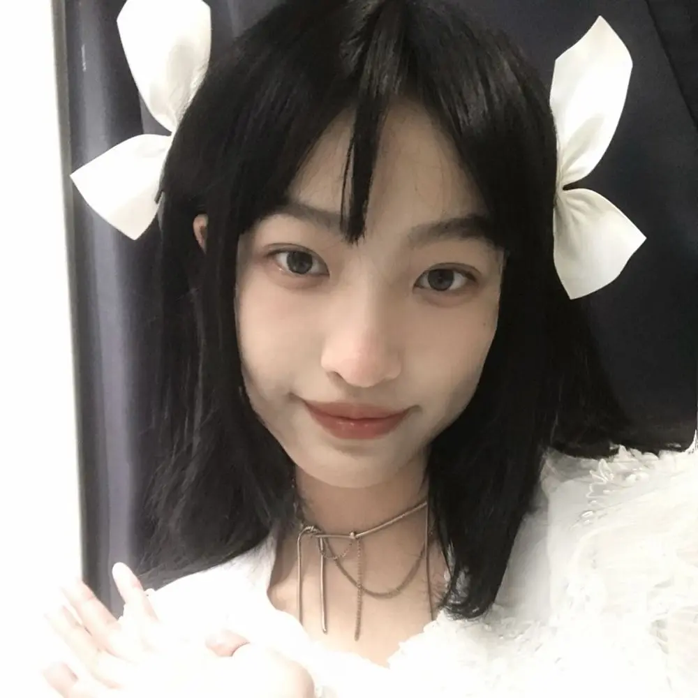 シルクキッズヘアピンプリンセスヘアクリップ子供バレッタ韓国カモノハシクリップ Jisoo ヘアクリップ女性ヘアピン弓ヘアクリップ