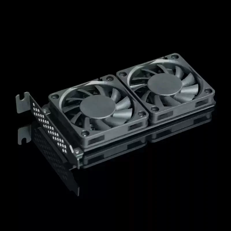 PCI Half-height Chassis Exhaust Fan Turbine Cooling Fan for Small Case Graphics Card Heat Dissipation