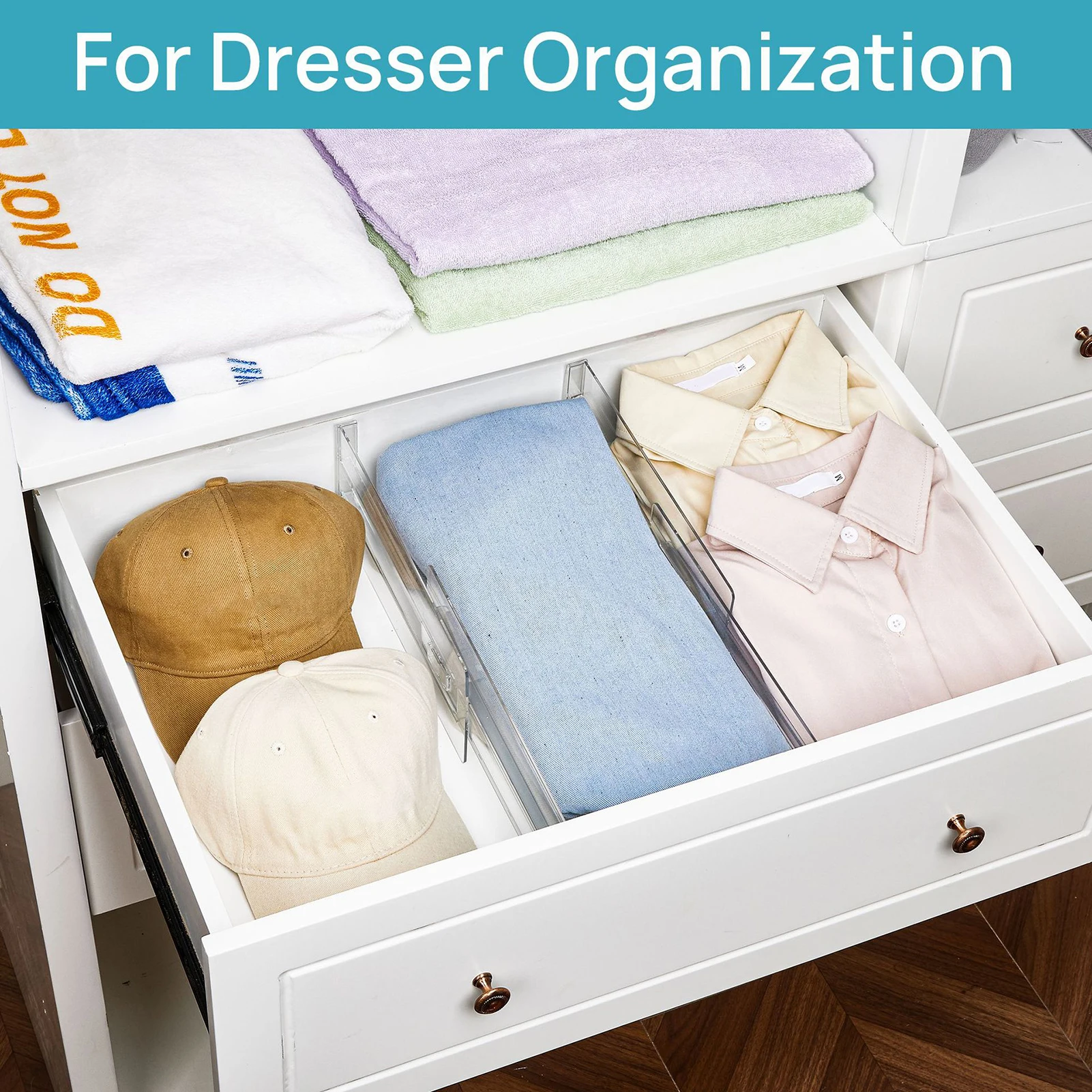 

Adjustable Drawer Divider For Clothes Underwear Socks Organizer PP Material Household Storage