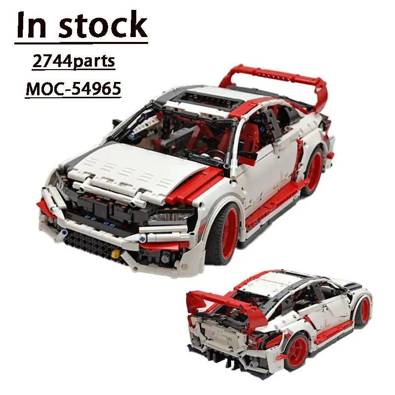 New Cool Static Version Supercar MOC-54965 Assembled Brick 1:10 Model High Difficulty Stitching 2744 Parts Kids Birthdaytoygift