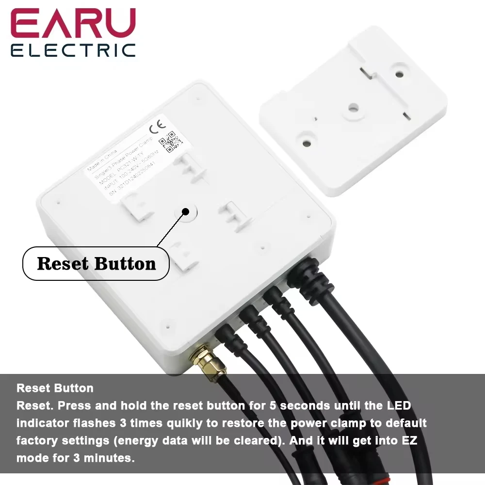 TUYA Wifi Smart 3 Phase Bi-Directional Measurement Energy kWh Meter Monitor 80A 120A 300A 500A Power Clamp Current Transformer