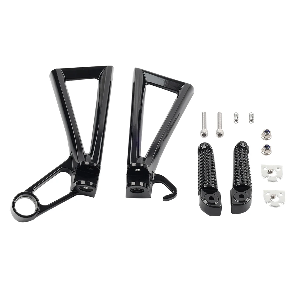 Motorbike Rear Passenger Footrests FootPeg Bracket For Yamaha YZF R6 YZFR6 2003-2005 R6S 2006-2009