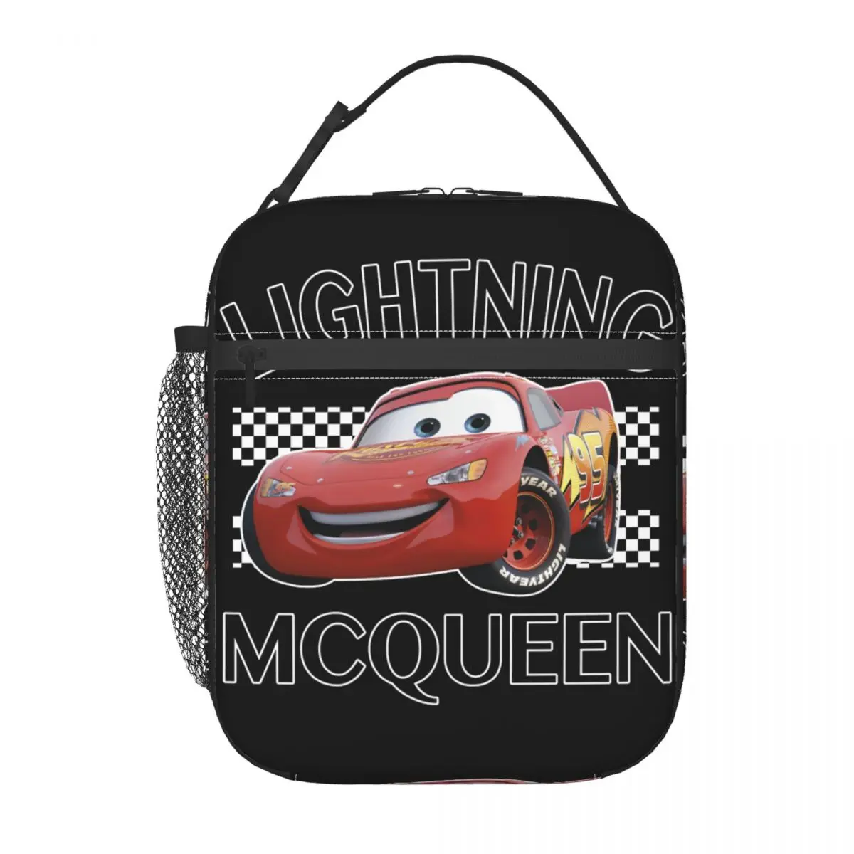 Custom Lightning McQueen Anime Lunch Bag Women Cooler scatole per il pranzo isolate termicamente per la scuola dei bambini