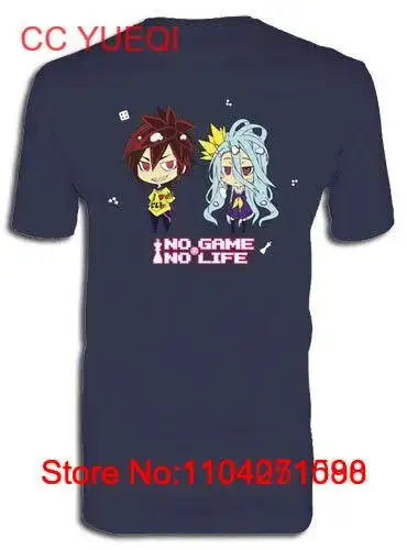 **Legit** No Game No Life the Blank Chibi Sora & Shiro Authentic T-Shirt #90244