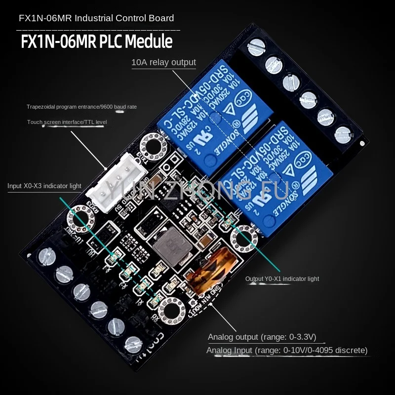 Direct sale of domestic PLC simple plcFX1N-06MR relay delay module a large number of spot can be taken directly.