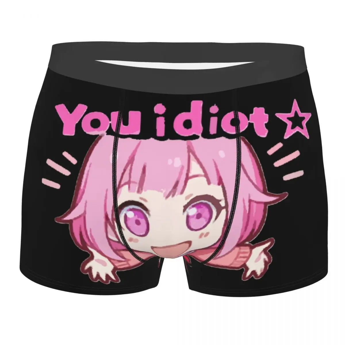 Custom Wonderhoy Emu Otori Anime Boxer Shorts Men 3D Print Male Stretch Underwear Panties Briefs