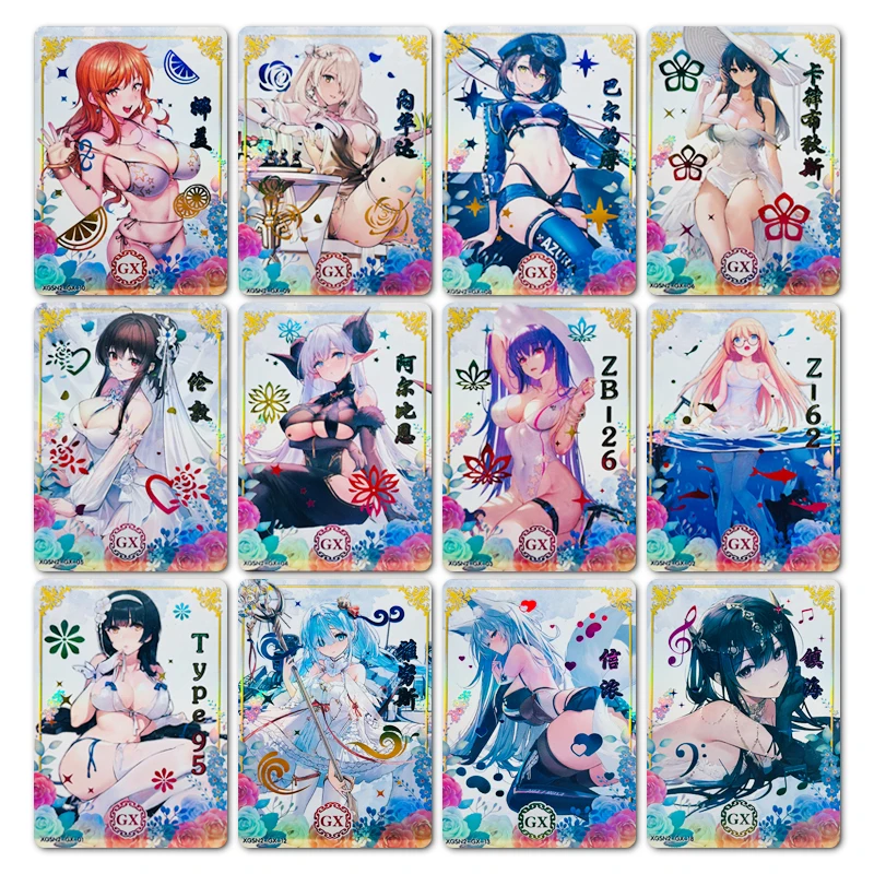 

Goddess Story Anime Characters Star Girl Gx-Series Bronzing Process Cartoon Toys Collection Card Christmas Birthday Gift