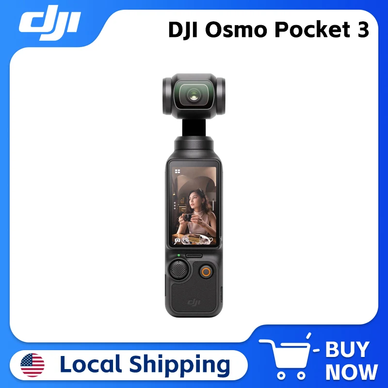 DJI Osmo Pocket 3 Vlogging Camera 1-Inch CMOS &4K/120fps 3-Axis Gimbal Mechanical Stabilization Original Brand in Stock