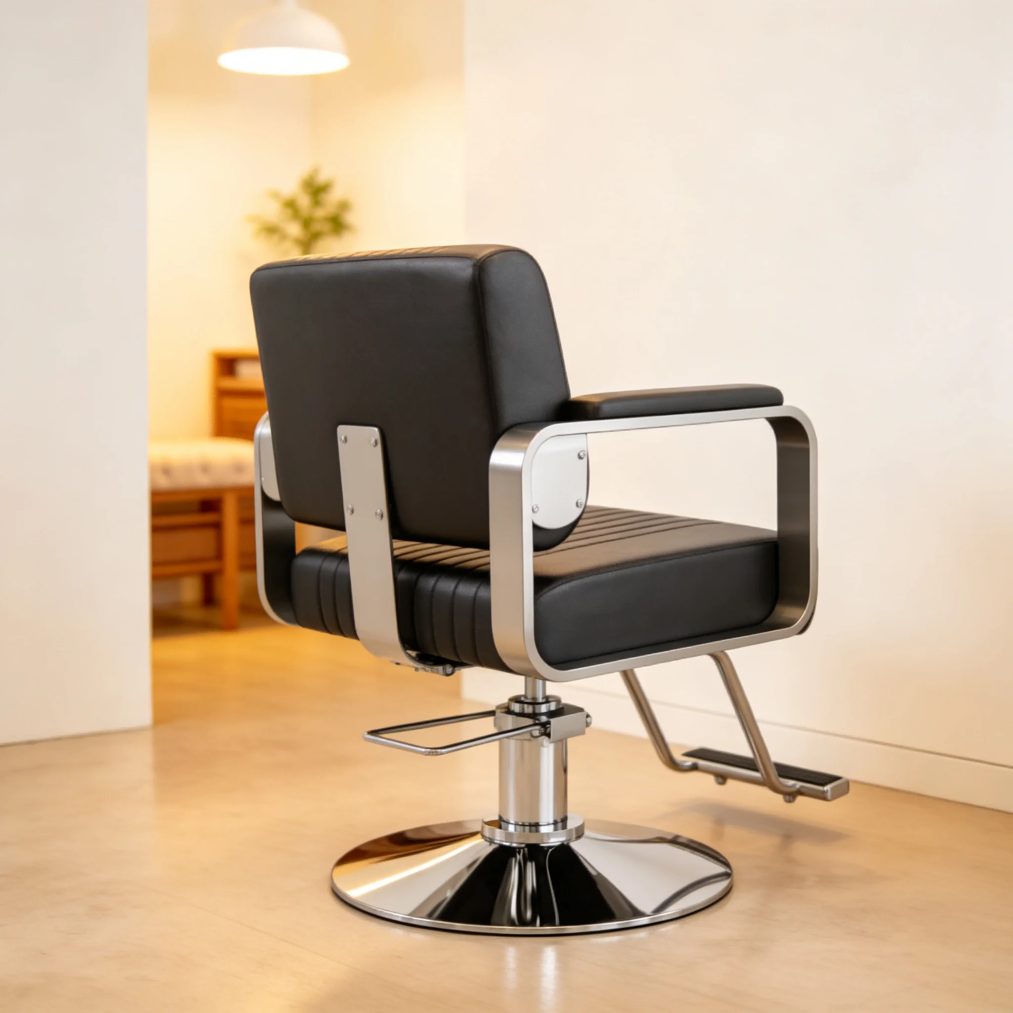 AOLIVIYA Hydraulic Rotatable Dyeing Lift Seat Salon Barber Chair Beauty Manicurist Nail Chair Professional Hairdressing Stool