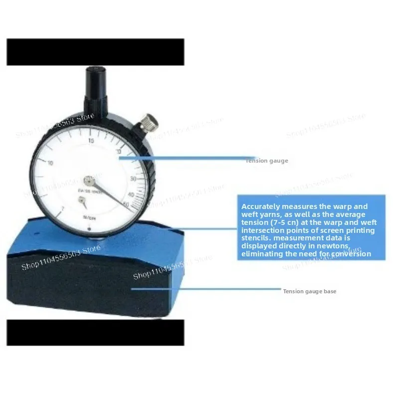 TETKO Mat Wire Mesh Tension Gauge - Pointer Type Meter (7-50N / 7-80N Range)