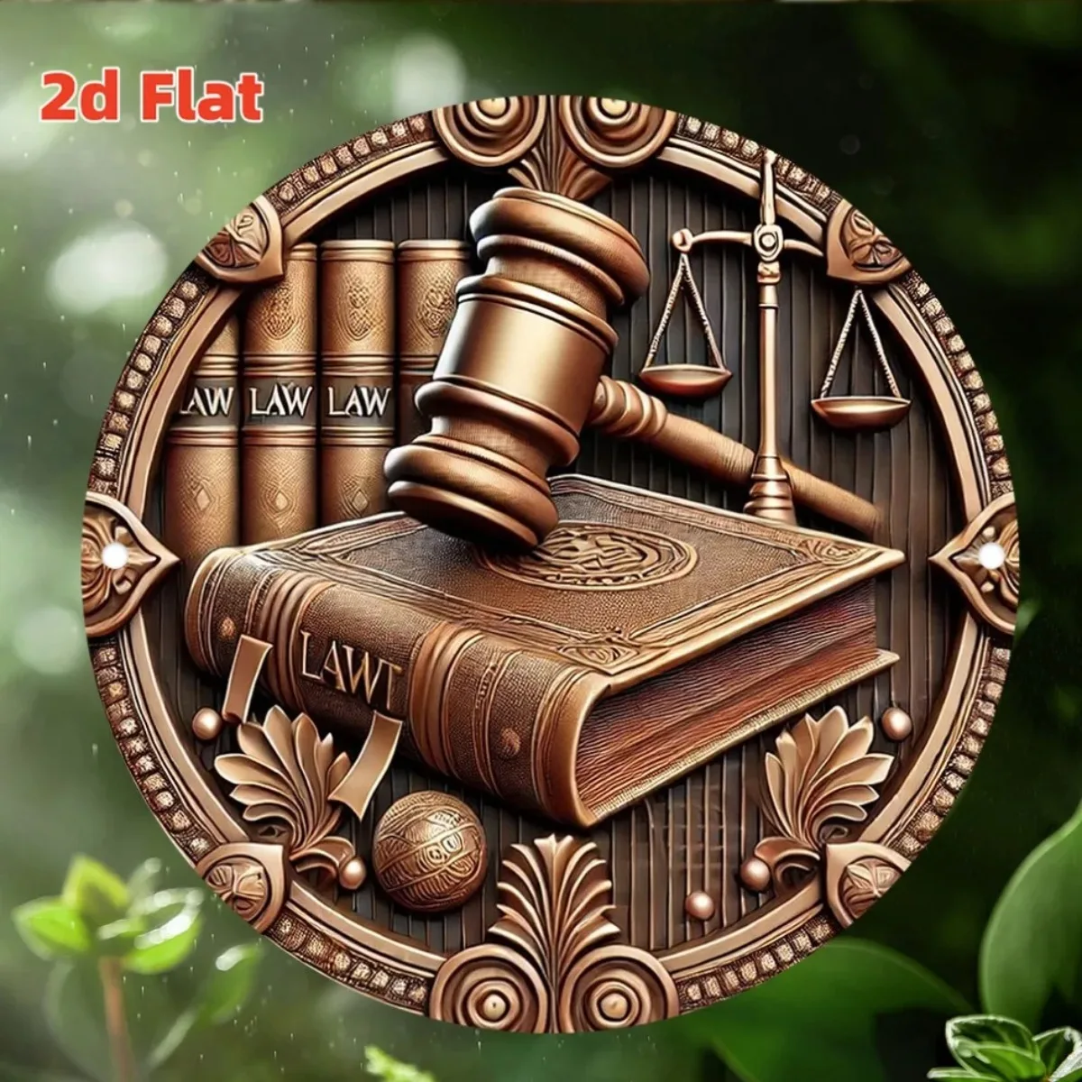 Law Metallwandkunst | Langlebige Innen-/Außendekoration | Geeignet für Zuhause, Büro, Bar und Café | Ideales Geschenk zum Rechtsthemen