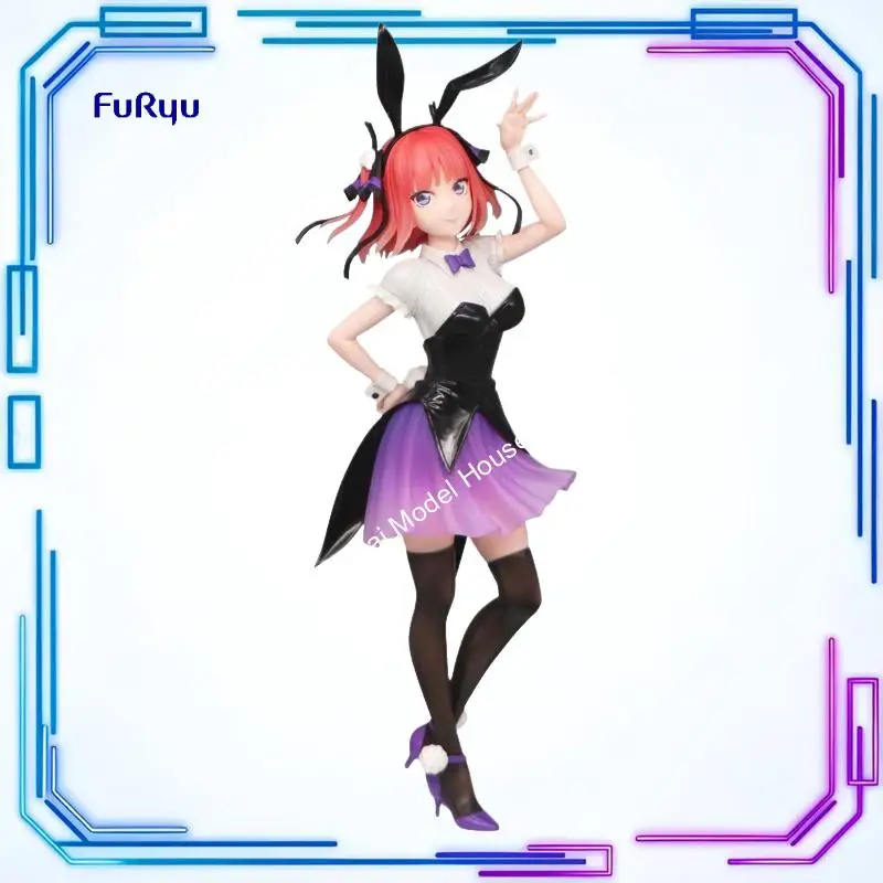 In Stock Genuine FuRyu Eiga Gotoubun No Hanayome Nakano Nino Trio-Try-iT Figure Bunny Ver Anime Figure Garage Kit Model Toys