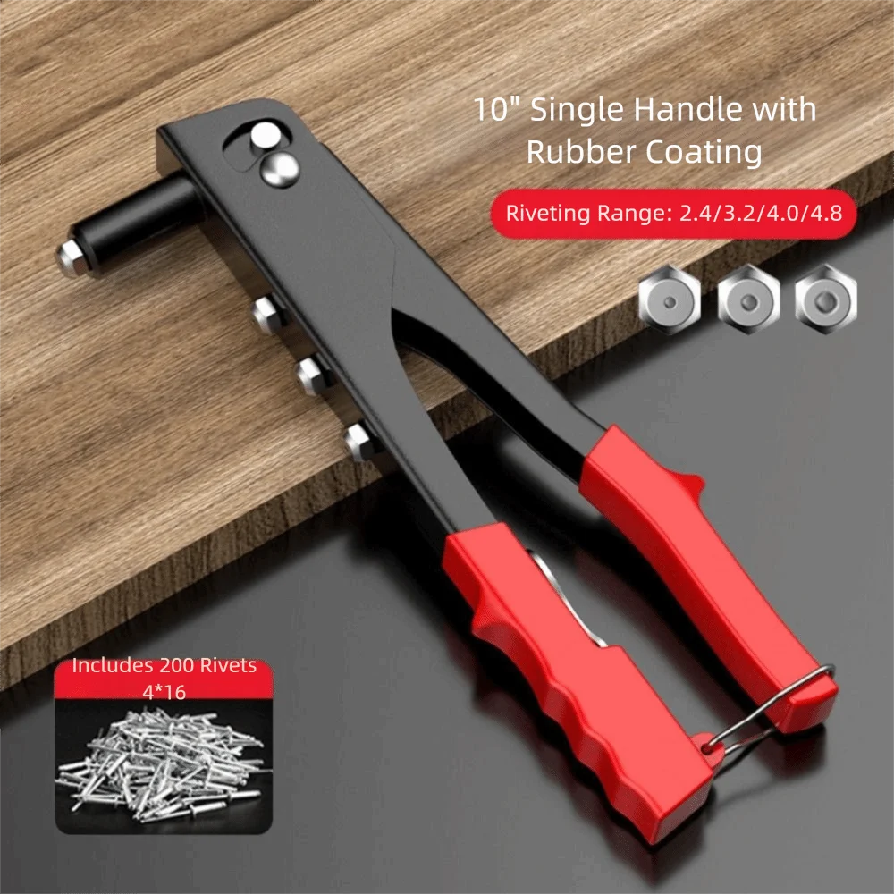 

Набор для установки заклепок Heavy Duty: ручной инструмент для вытяжки заклепок с двойной рукояткой, стальная конструкция, для вытяжки колпачков и вытяжки сердечников