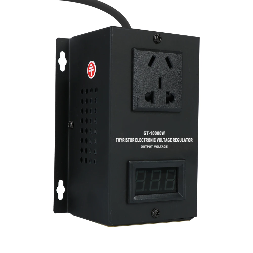 Imagem -03 - Scr Regulador Eletrônico de Tensão Temperatura Ajuste de Energia Dimmer Termostato Controlador de Velocidade Preto ac 220v 10000w