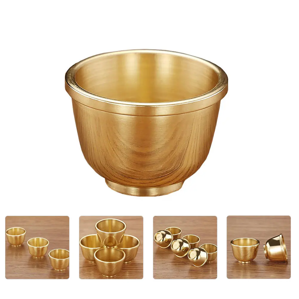 

Water Offering Cup Copper Buddhist Cup For Temple Home Worship Ritual Use Decorative Buddha Accessory